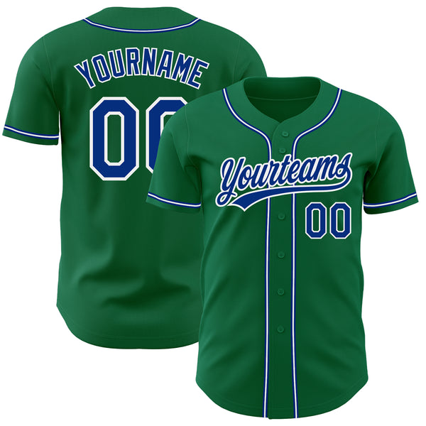 Custom Orange Neon Green Royal-White Gradient Fashion Authentic Baseball Jersey