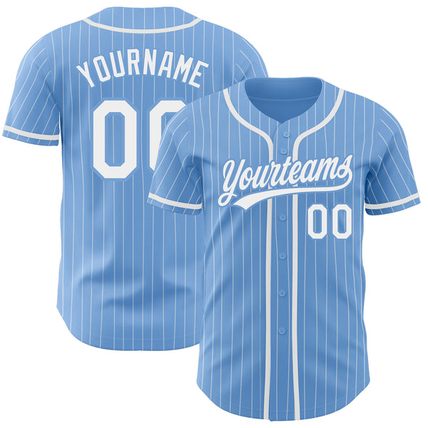 Custom White Navy Pinstripe Navy Authentic Baseball Jersey Sale – UKSN INC