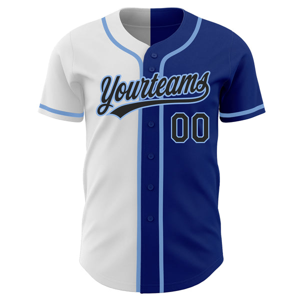 Custom Royal Red-Light Blue Authentic Baseball Jersey Sale – UKSN INC