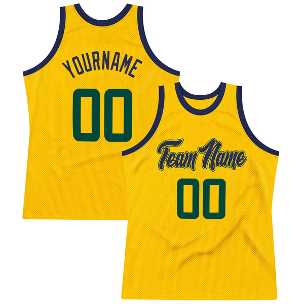 Custom Team Gold Basketball Black Rib-Knit Jersey Black