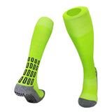 Grip Soccer Socks Anti Slip Non Slip Cushion Over-the-Calf Athletic Socks for Football Sports