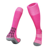 Grip Soccer Socks Anti Slip Non Slip Cushion Over-the-Calf Athletic Socks for Football Sports