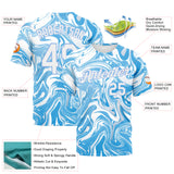 Custom 3D Pattern Design Abstract Ocean With Waves Fluid Art Performance T-Shirt