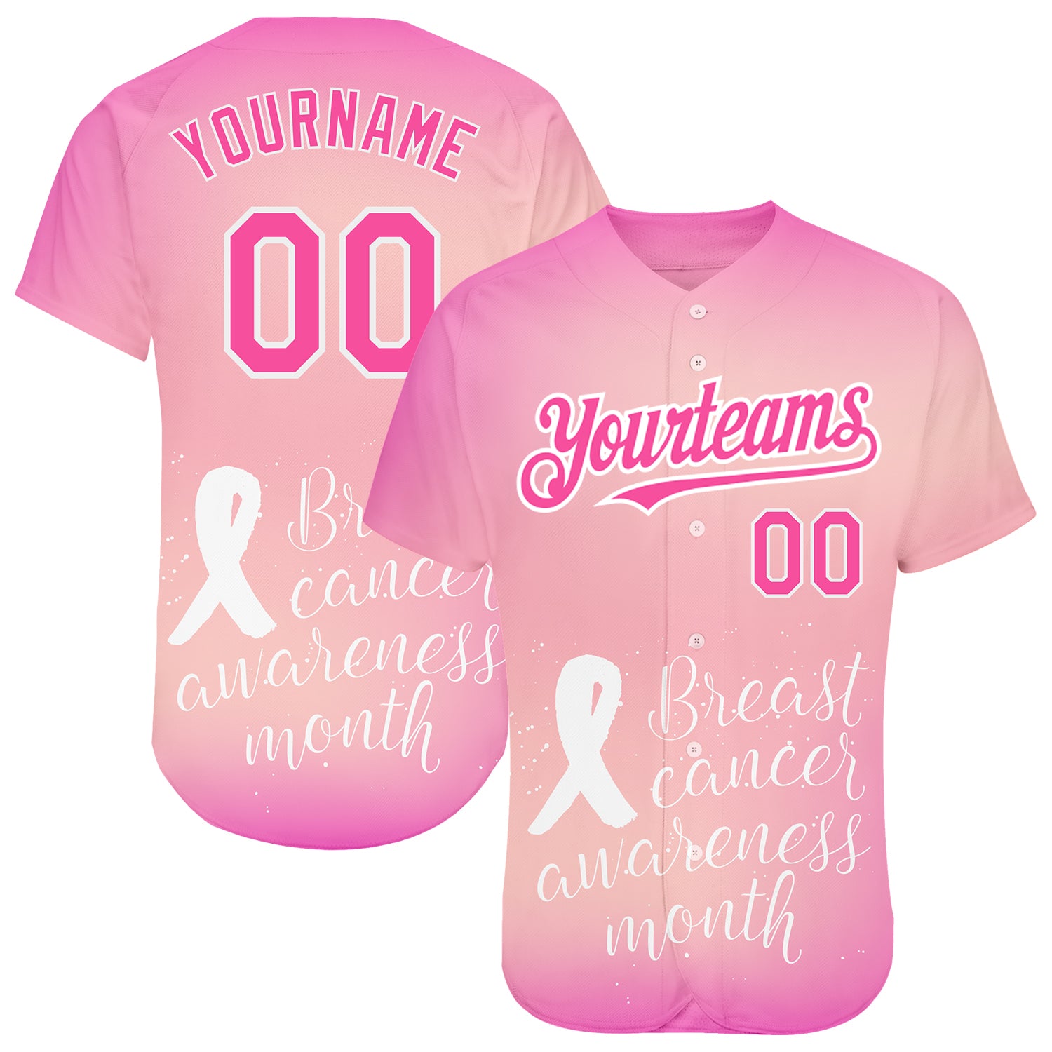 Custom Pink Softball Jersey