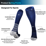 Anti Slip Silicones Grip Cushioned Soccer Socks