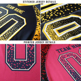 Custom Aqua Pink-White Mesh Drift Fashion Football Jersey