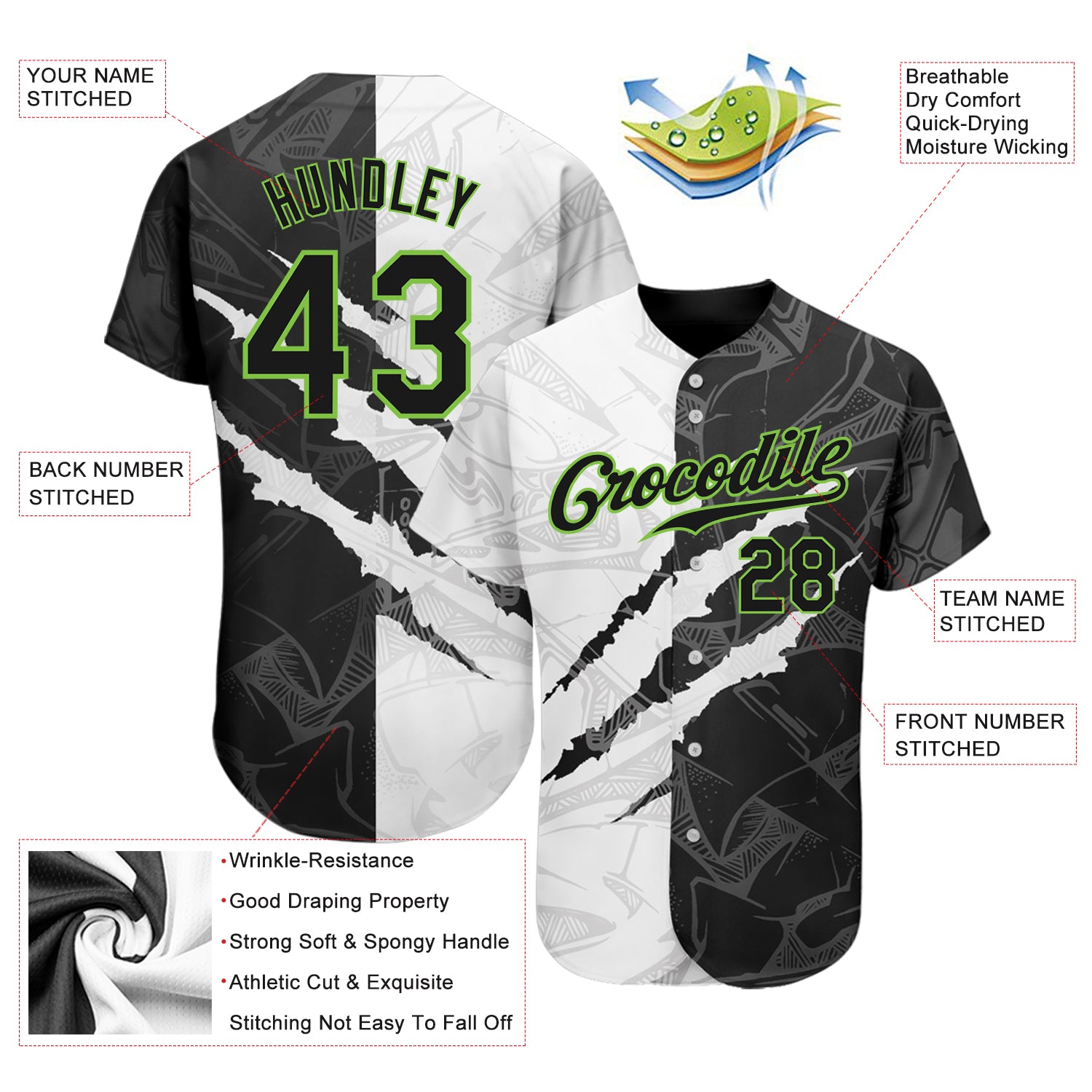 Custom Black Royal-White 3D Pattern Design Authentic Baseball Jersey Sale –  UKSN INC