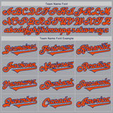 Custom Gray Orange-Royal Authentic Two Tone Baseball Jersey