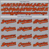 Custom Gray Orange-Black Authentic Two Tone Baseball Jersey