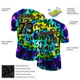 Custom 3D Pattern Design Leopard Performance T-Shirt