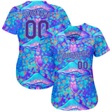 Custom 3D Pattern Design Magic Mushrooms Psychedelic Hallucination Authentic Baseball Jersey