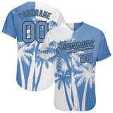 Custom 3D Pattern Design Hawaii Coconut Trees Authentic Baseball Jersey