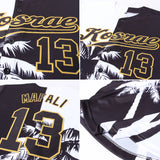 Custom 3D Pattern Design Hawaii Coconut Trees Authentic Baseball Jersey