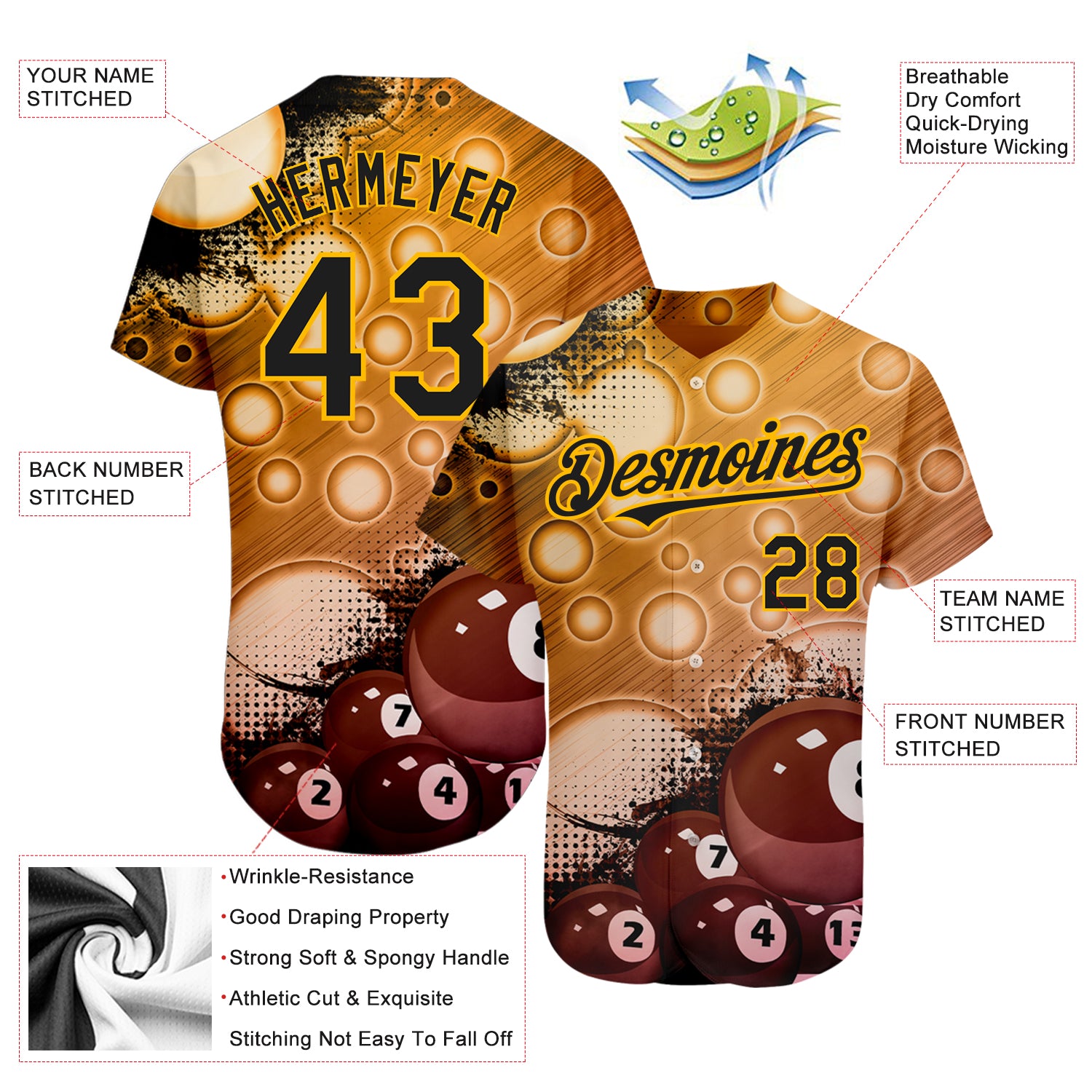 Custom Cream Navy-Gold Authentic Drift Fashion Baseball Jersey