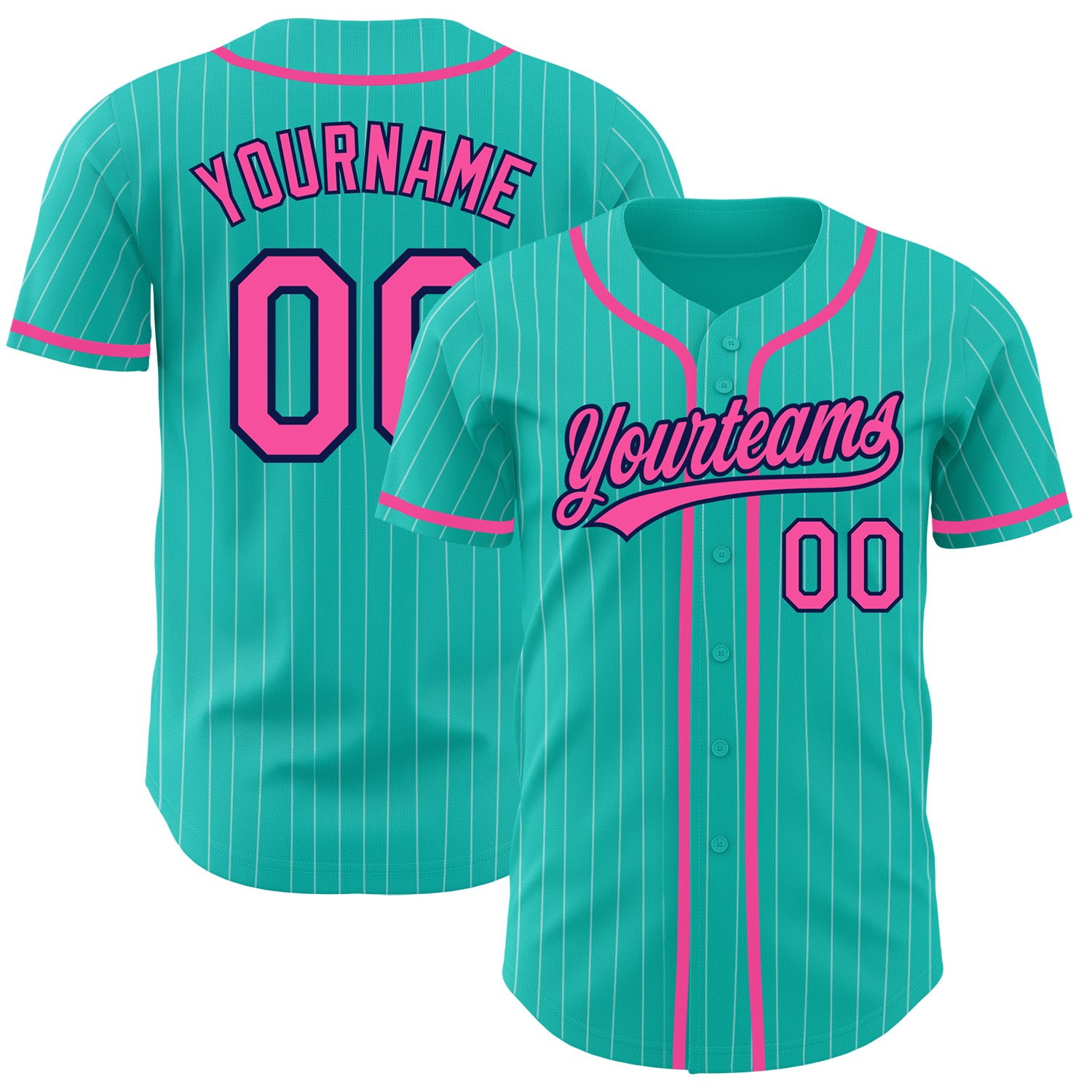 Custom Baseball Jersey Color,White Pinstripe Baseball Jerseys