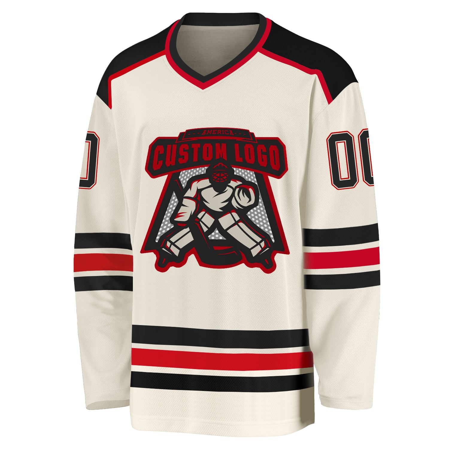 Custom Red White-Black Hockey Jersey Sale – UKSN INC
