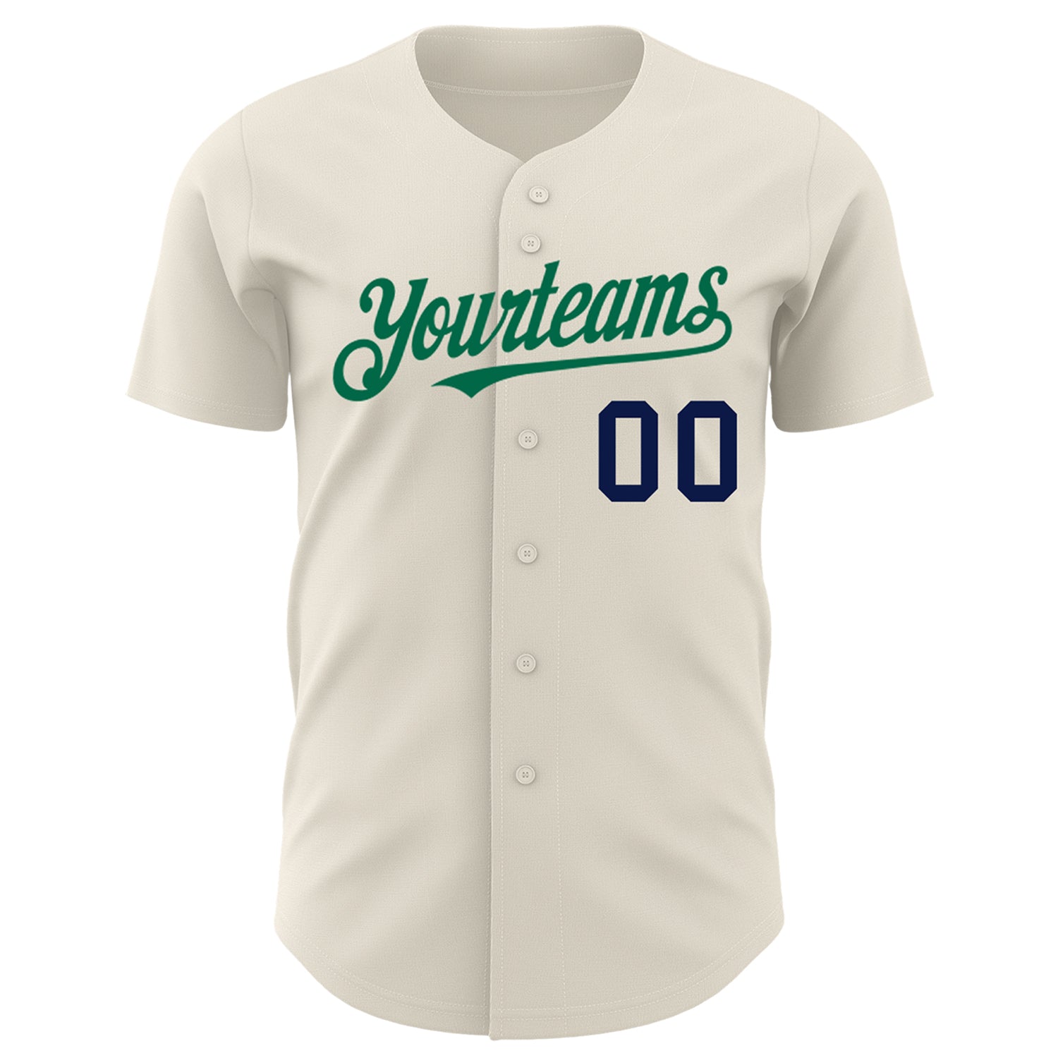 Custom Baseball Jersey White Kelly Green-Light Gray Authentic Men's Size:XL