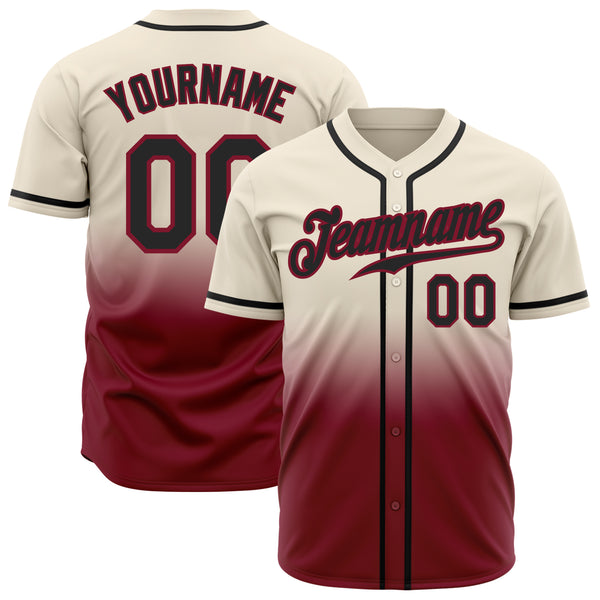 Custom Green Red-Cream Authentic Baseball Jersey Sale – UKSN INC