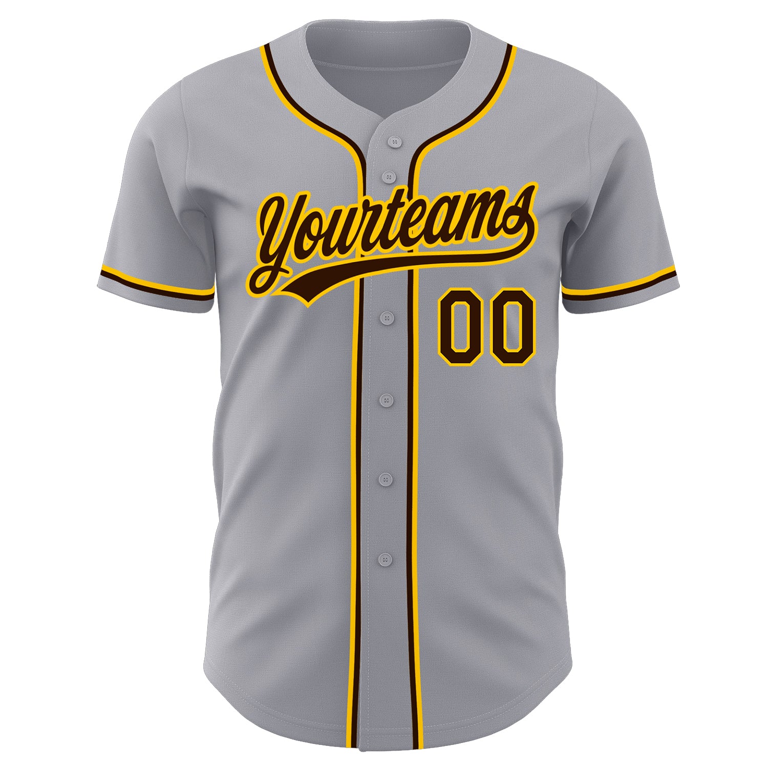 Custom Purple Gold-Black Gradient Fashion Authentic Baseball Jersey