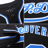 Custom Black Royal-White Authentic Baseball Jersey