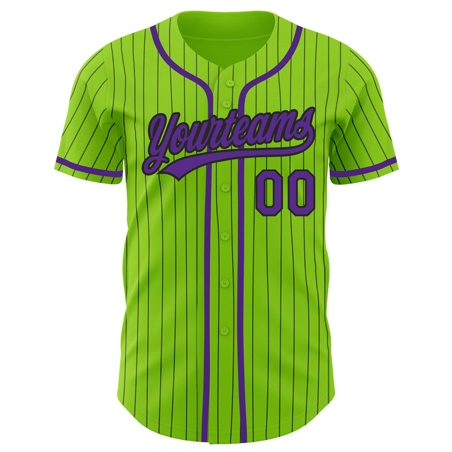 Custom Purple White-Kelly Green Hockey Jersey