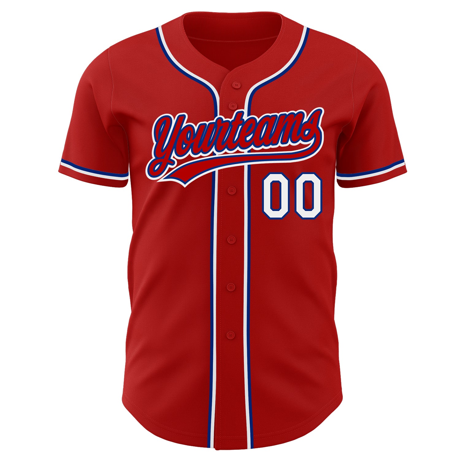 Custom Navy Red-White Authentic Baseball Jersey Discount