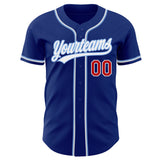 Royal Light Blue-Red CUSTOM Baseball Jersey -  Worldwide  Shipping