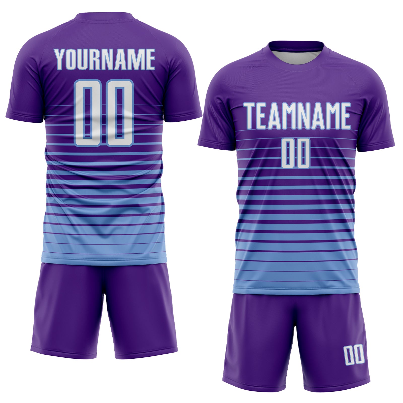 Cheap Custom Purple White-Black Sublimation Fade Fashion Soccer