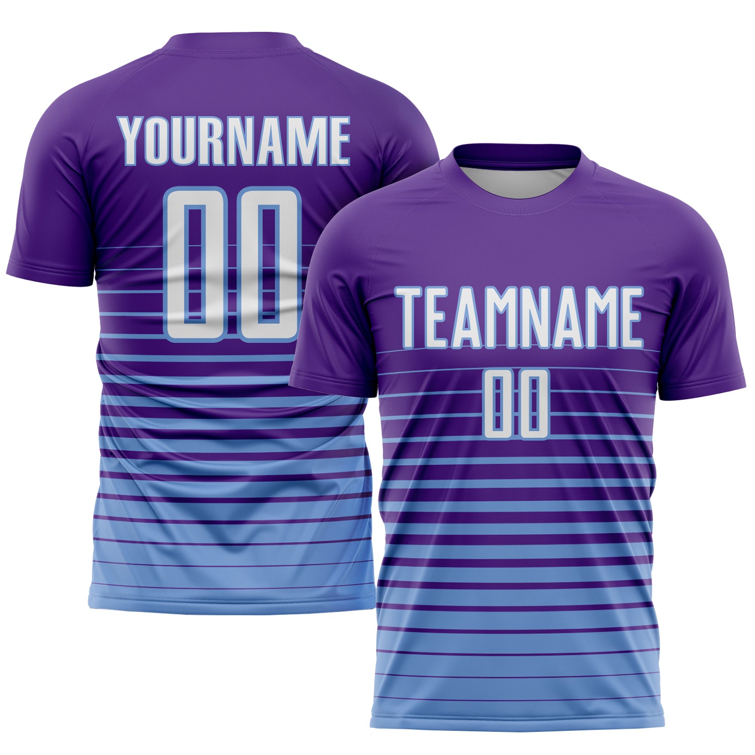 Custom Graffiti Pattern Purple White-Old Gold Sublimation Soccer