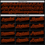 Custom Black Steel Gray Splash Ink Orange Authentic Baseball Jersey