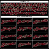 Custom Black Crimson-City Cream Authentic Baseball Jersey