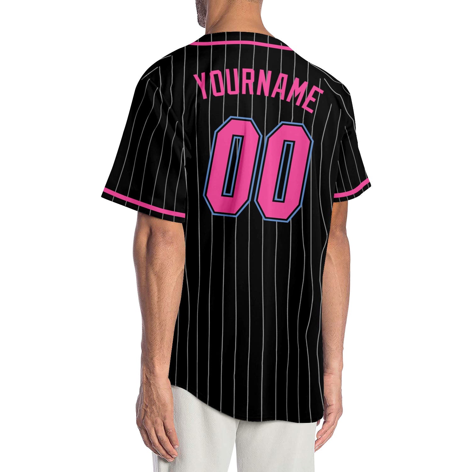 Custom Neon Green Pink-Navy Authentic Baseball Jersey Sale – UKSN INC