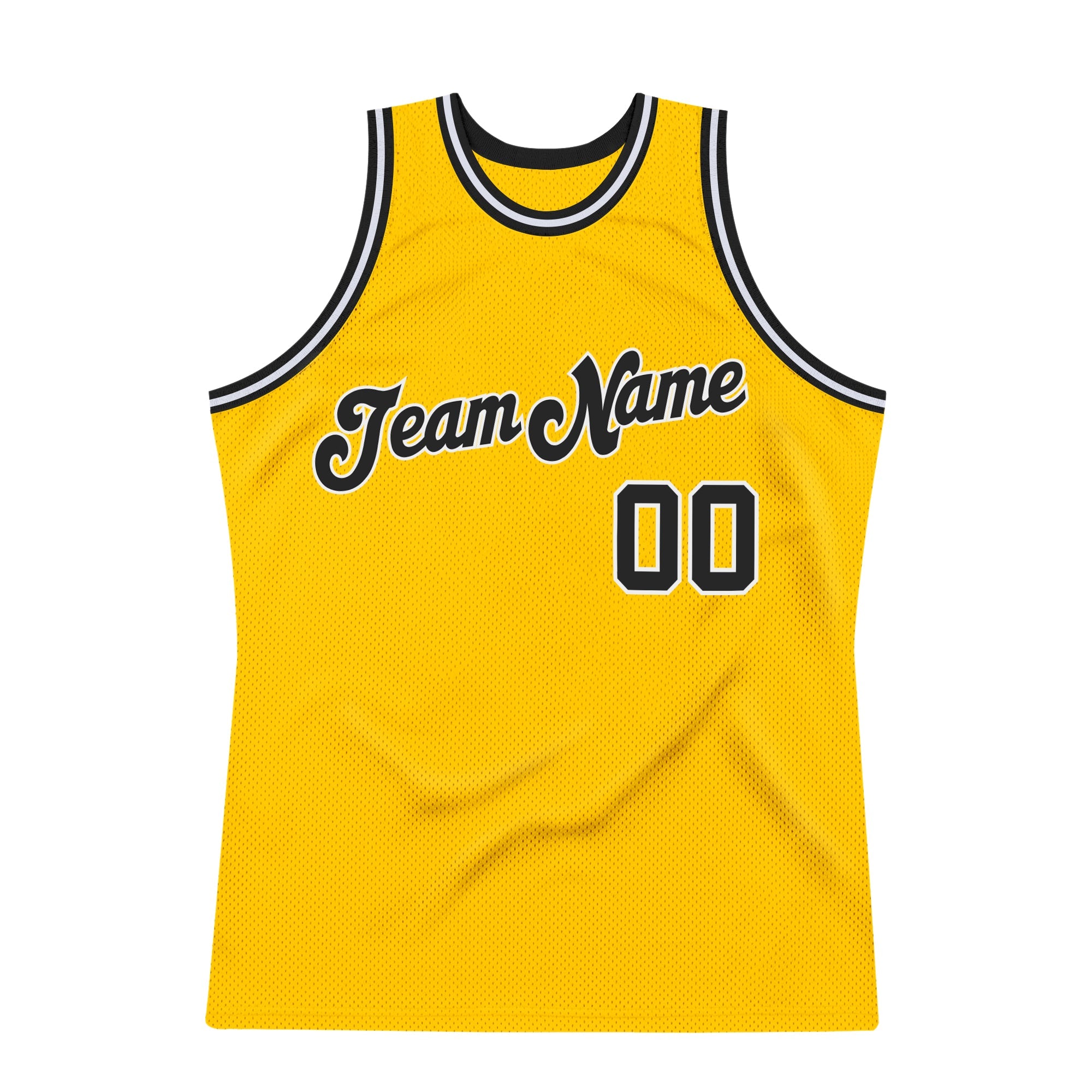 Custom Team Gold Basketball Authentic White Throwback Jersey Purple