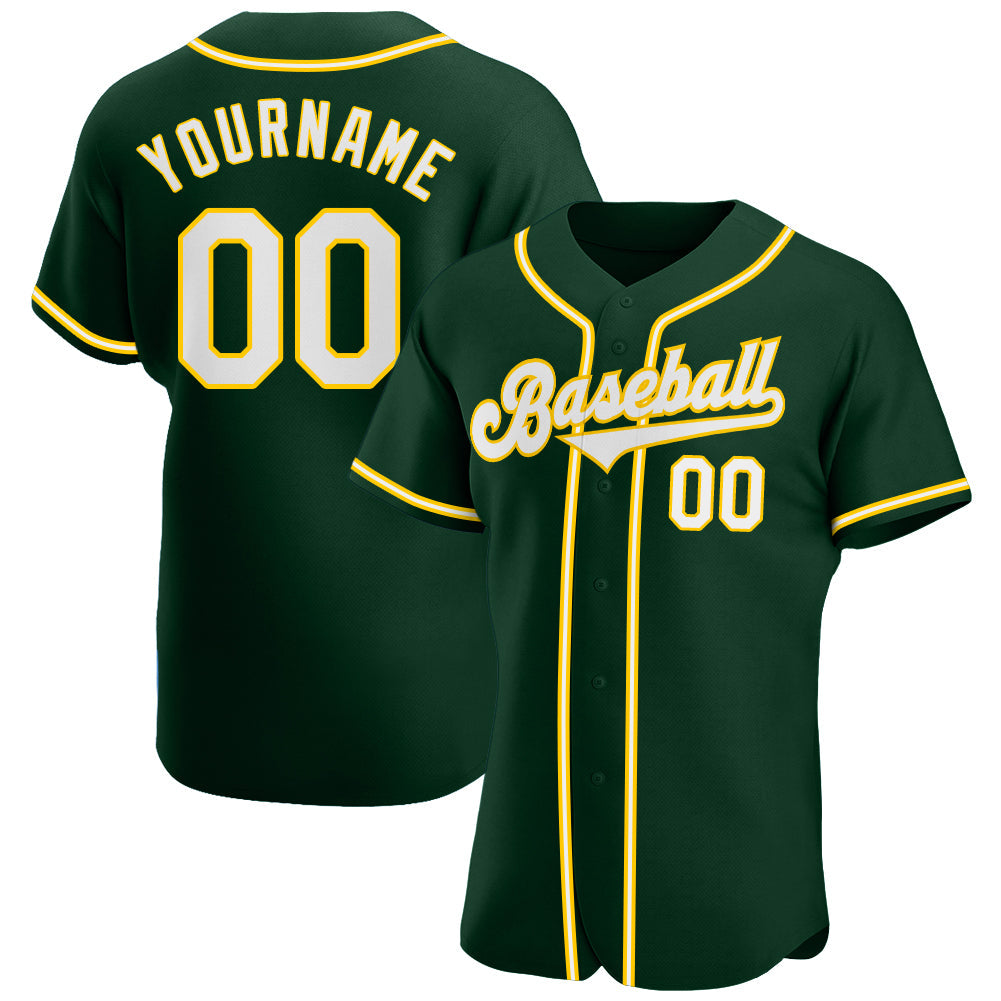 Sale Build White Baseball Authentic Green Jersey Gold