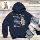 You Are Not Just A Cat - Photo Personalized Pullover Hoodie , Gift For Cat Lovers