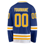 Custom Royal Gold-White Hockey Jersey