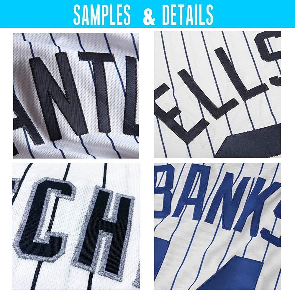 Custom Black White Strip Pink-Light Blue Authentic Baseball Jersey Sale  Online – UKSN INC